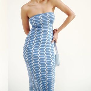 Reformation Cianna Strapless Sweater Dress